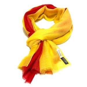 Yellow & Red Lightweight Scarf